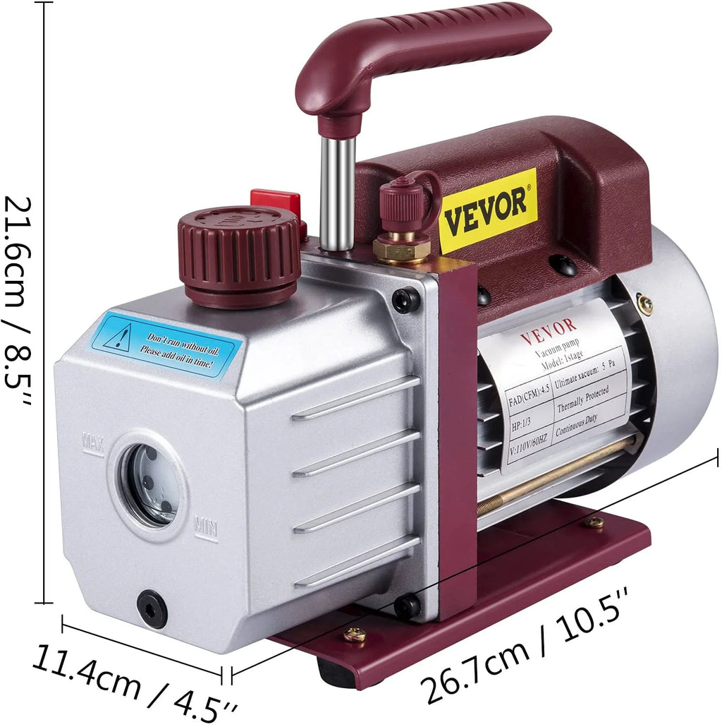 4.5CFM Single-Stage Rotary Vane Vacuum Pump Q62700