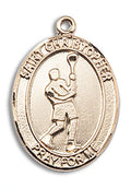 14kt Gold Filled St. Christopher Medal Pendant Necklace H576389