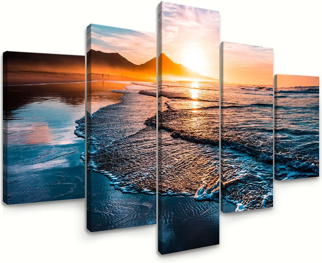 5 Piece Large Stretched Framed Canvas Wall Art H32173