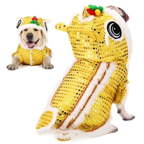 Red Lion Dance Dog Costume Hoodie (2X-Large) H95908