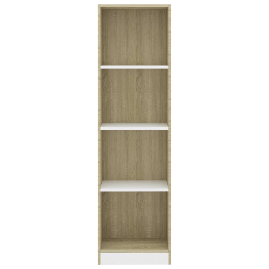 White 4-Tier Book Cabinet J563436