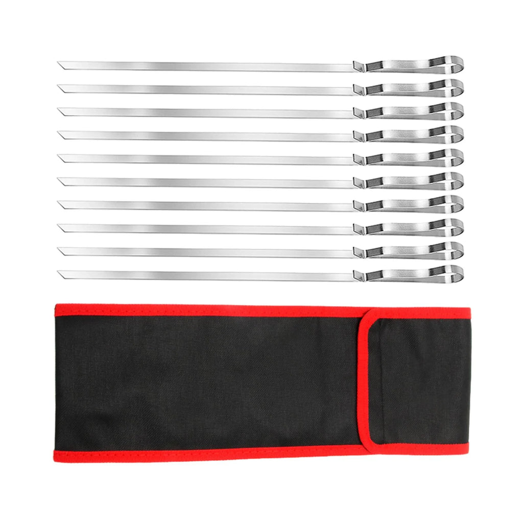10 Piece Barbecue Skewers with Cloth Bag D376348