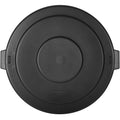 Black Flat Round Trash Can Lid T185