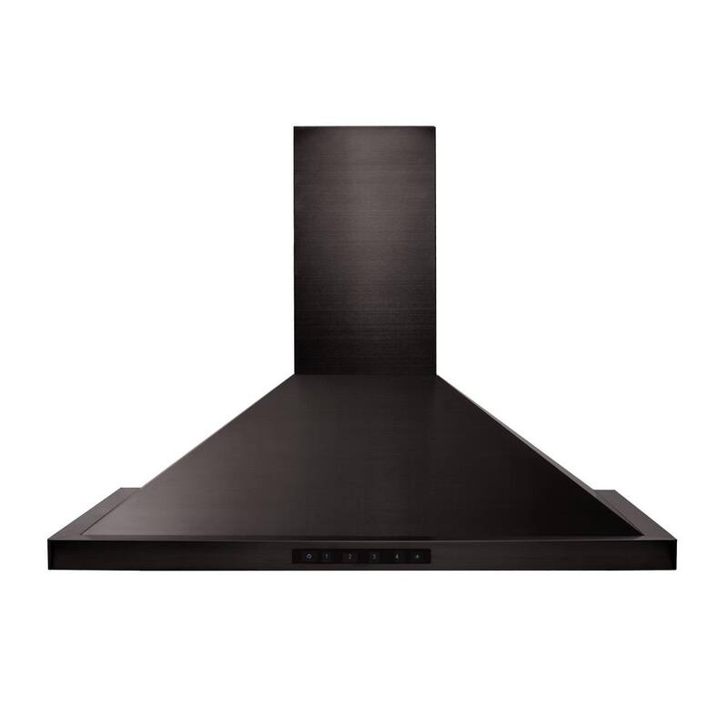 Black Stainless Steel Convertible Wall Mount Range Hood U984998