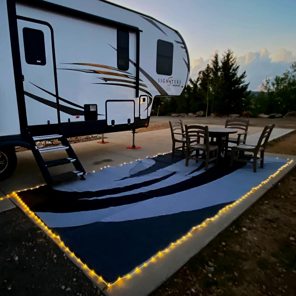 8-Feet x 18-Feet Reversible RV Camping Mat U4081