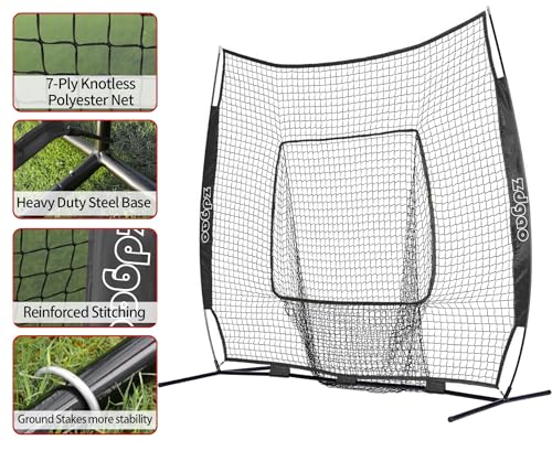 7×7ft Baseball Practice Net with Carry Bag C33690