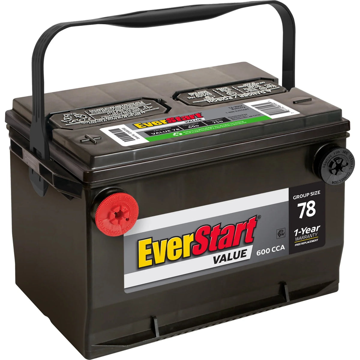 Lead Acid Automotive Battery Group Size 78 12 Volt 600 CCA M378