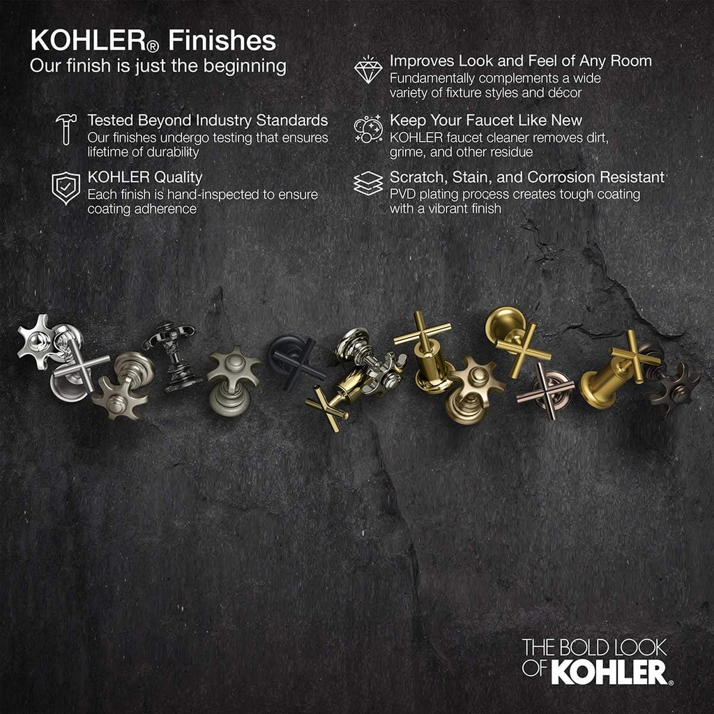 Valve Trim with Handles, Vibrant Brushed Moderne Brass F83974