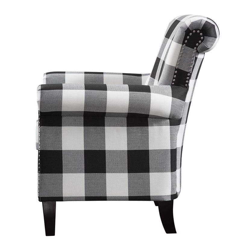 Teal Purple Grey Yellow Accent Chair W5076