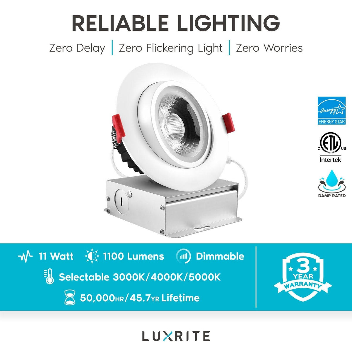 4 in. Adjustable Gimbal Integrated LED Recessed Light 6-Pack U409