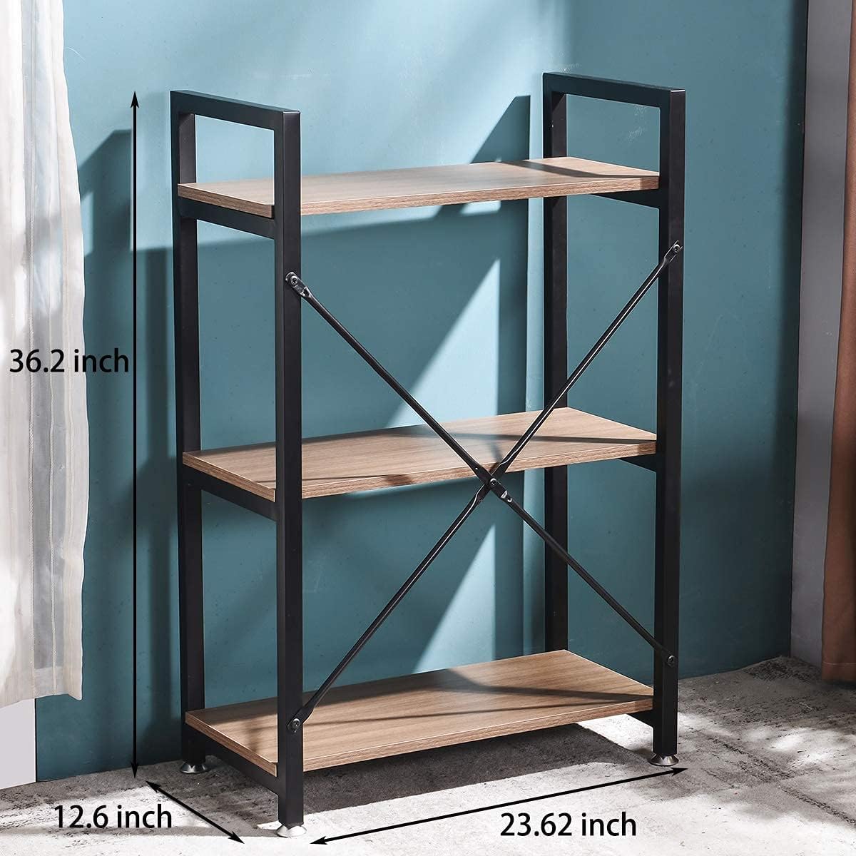 Industrial Style 3 Tier Storage Rack Shelf G58144