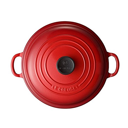 Red Enameled Cast-Iron 2-1/4-Quart Buffet Casserole F61993