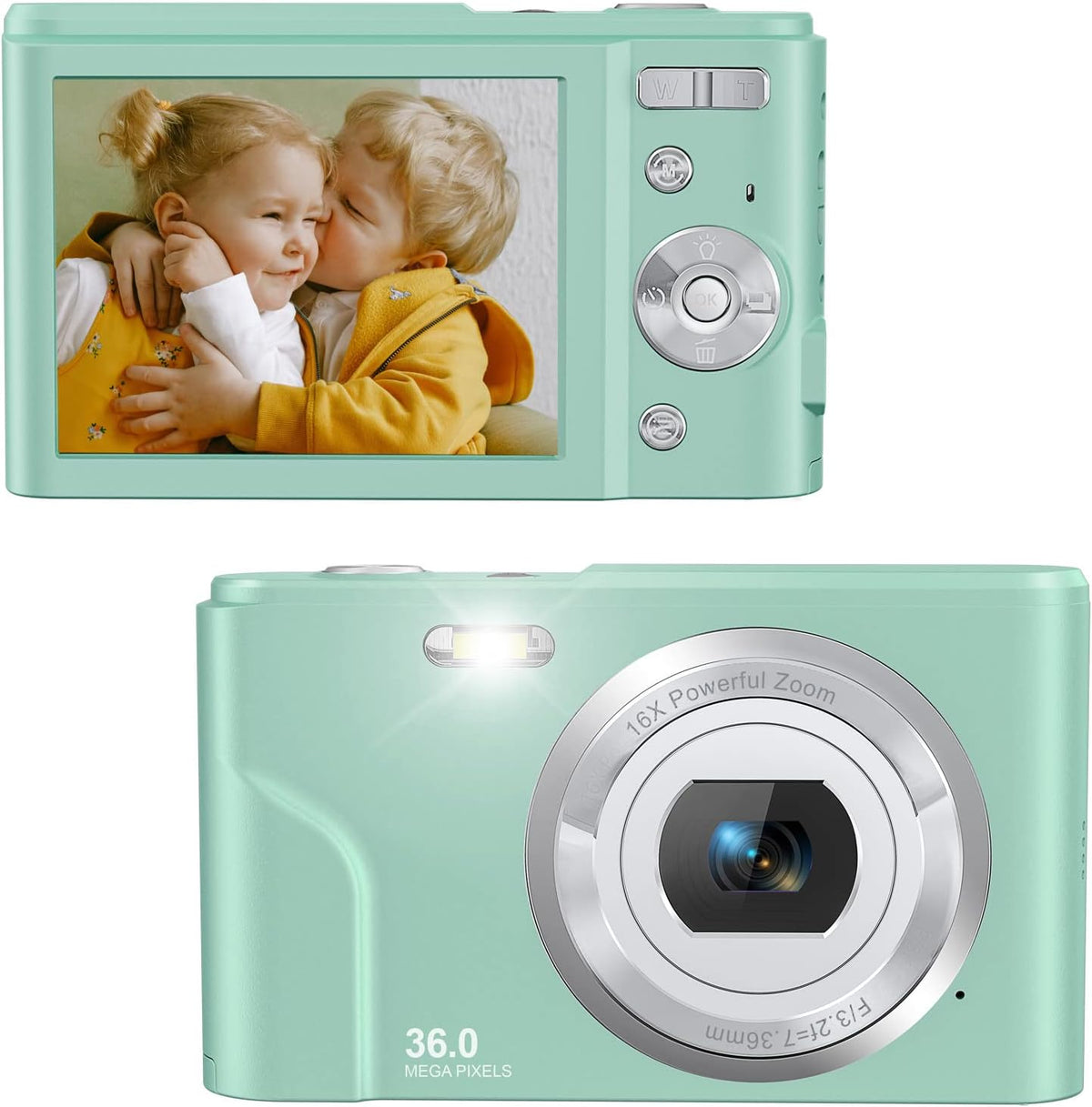 Pink 36 Mega Pixels 1080P Digital Camera with 16X Zoom A29081