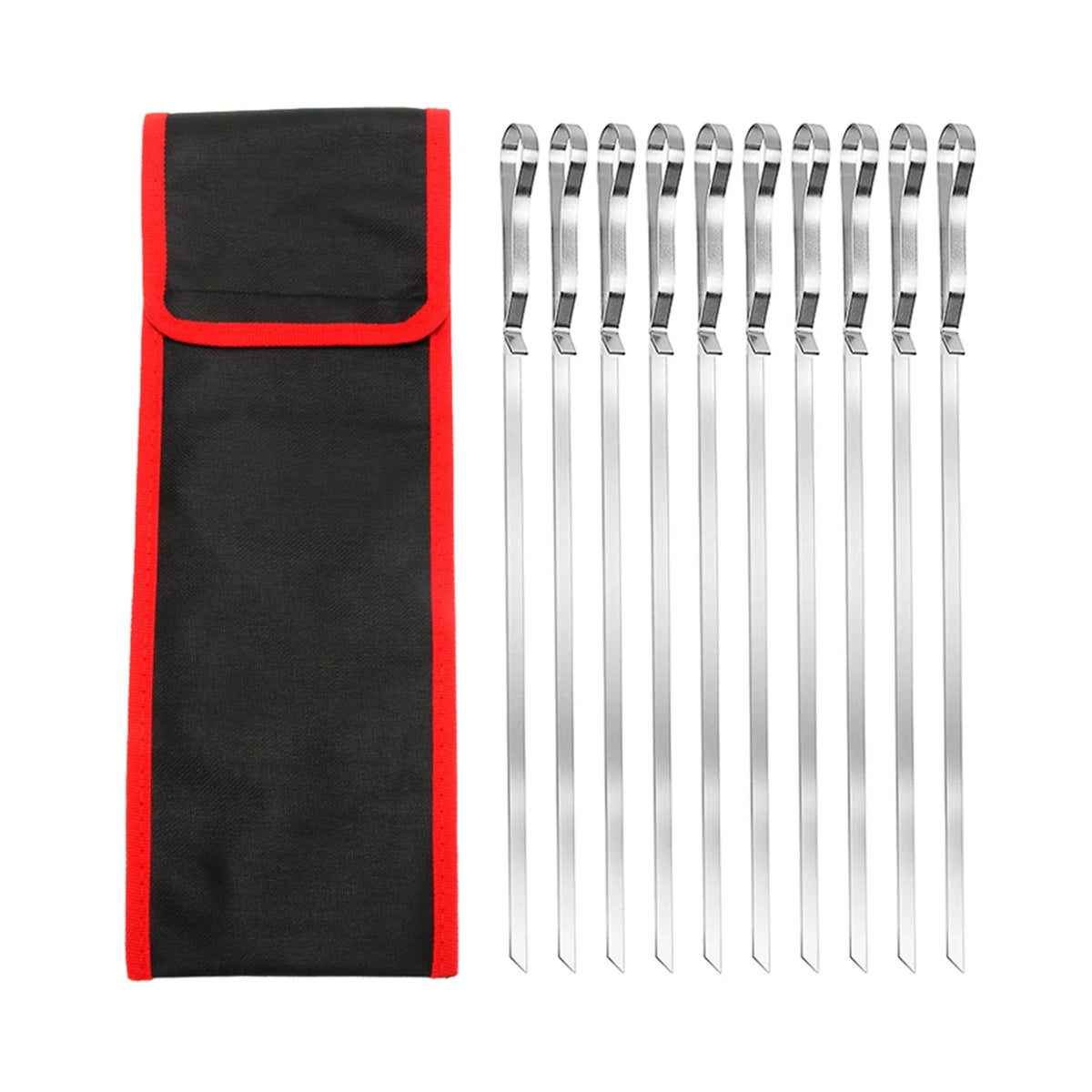 10 Piece Barbecue Skewers with Cloth Bag D376348
