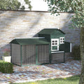 Wooden Chicken Coop with Run Nesting Box E4487