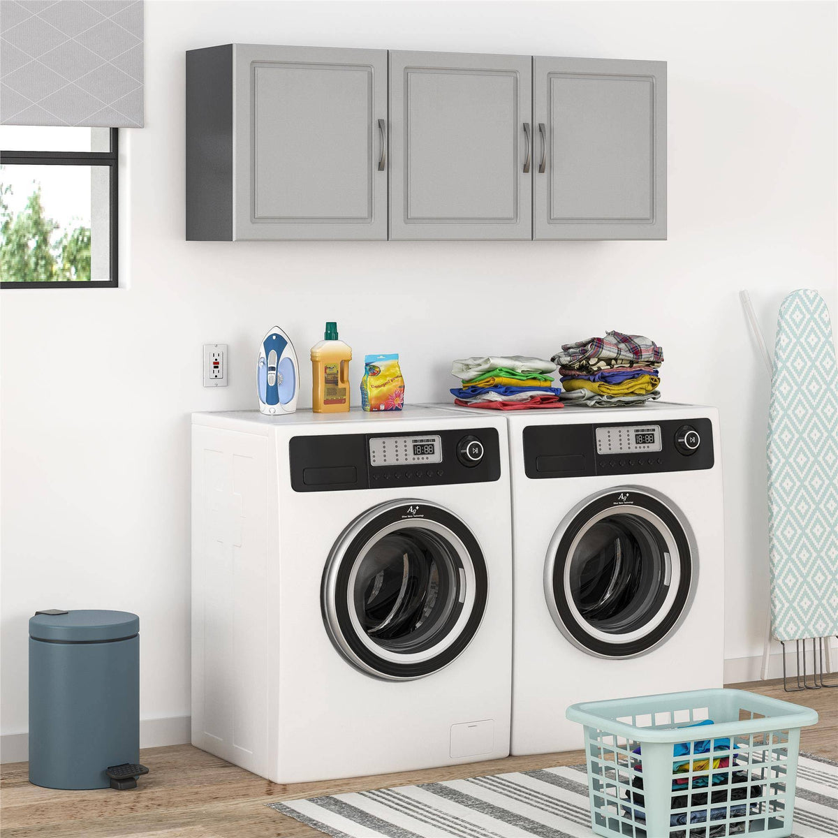 Ashen Gray Wall Cabinet Y301