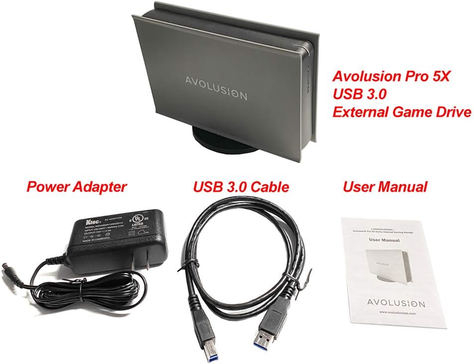 8TB USB 3.0 External Hard Drive (Grey) H137