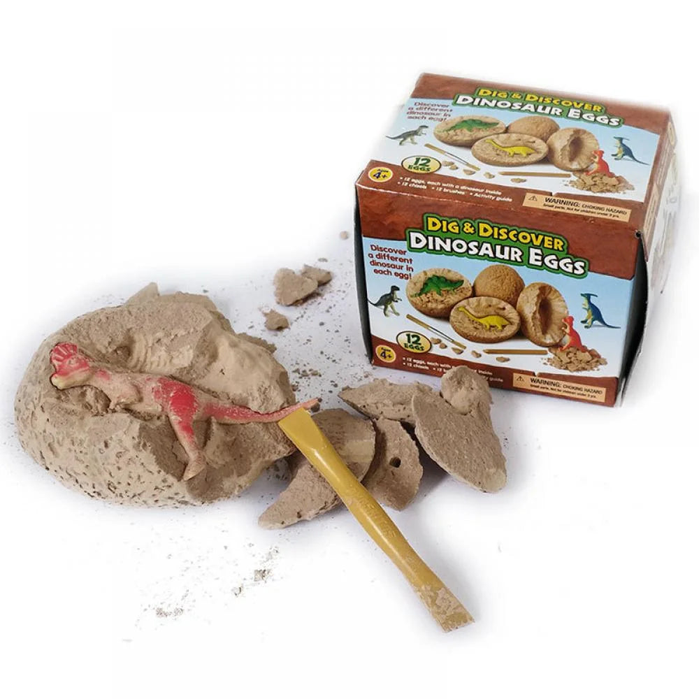 Dinosaur Eggs Excavation Kit with Dino Models Toy F7642