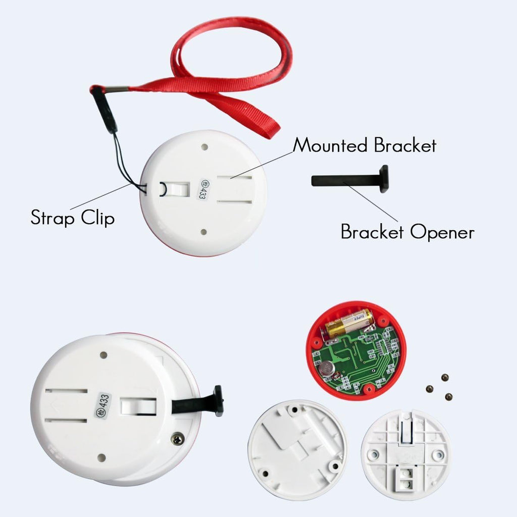 Wireless Calling System with 10 Waterproof Call Buttons and Display Receiver Y623752