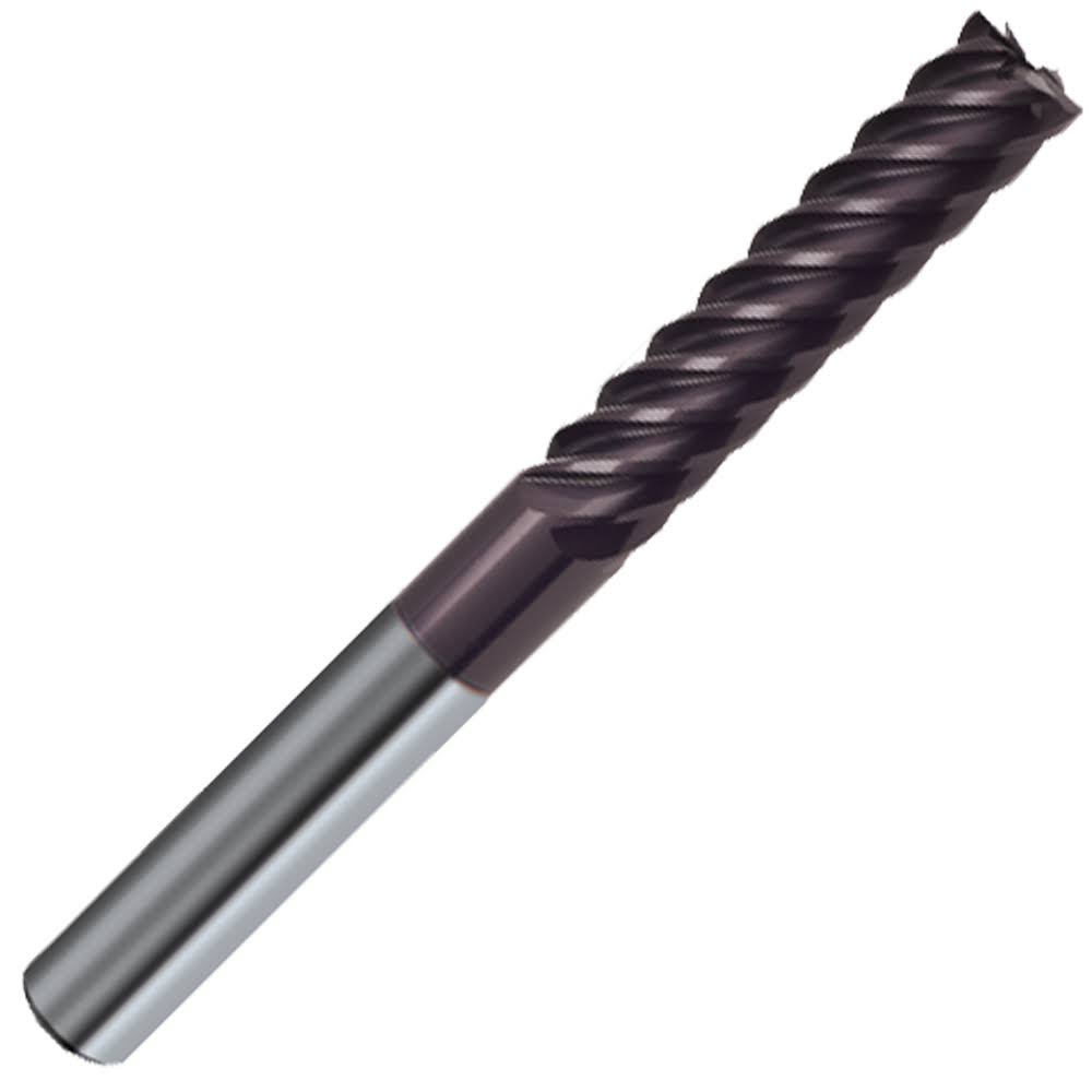 3/8x22 Carbide 6 Flute 45° Helix End Mill N161243