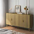 Walnut Wood Sideboard Cabinet with 4 Doors O14212