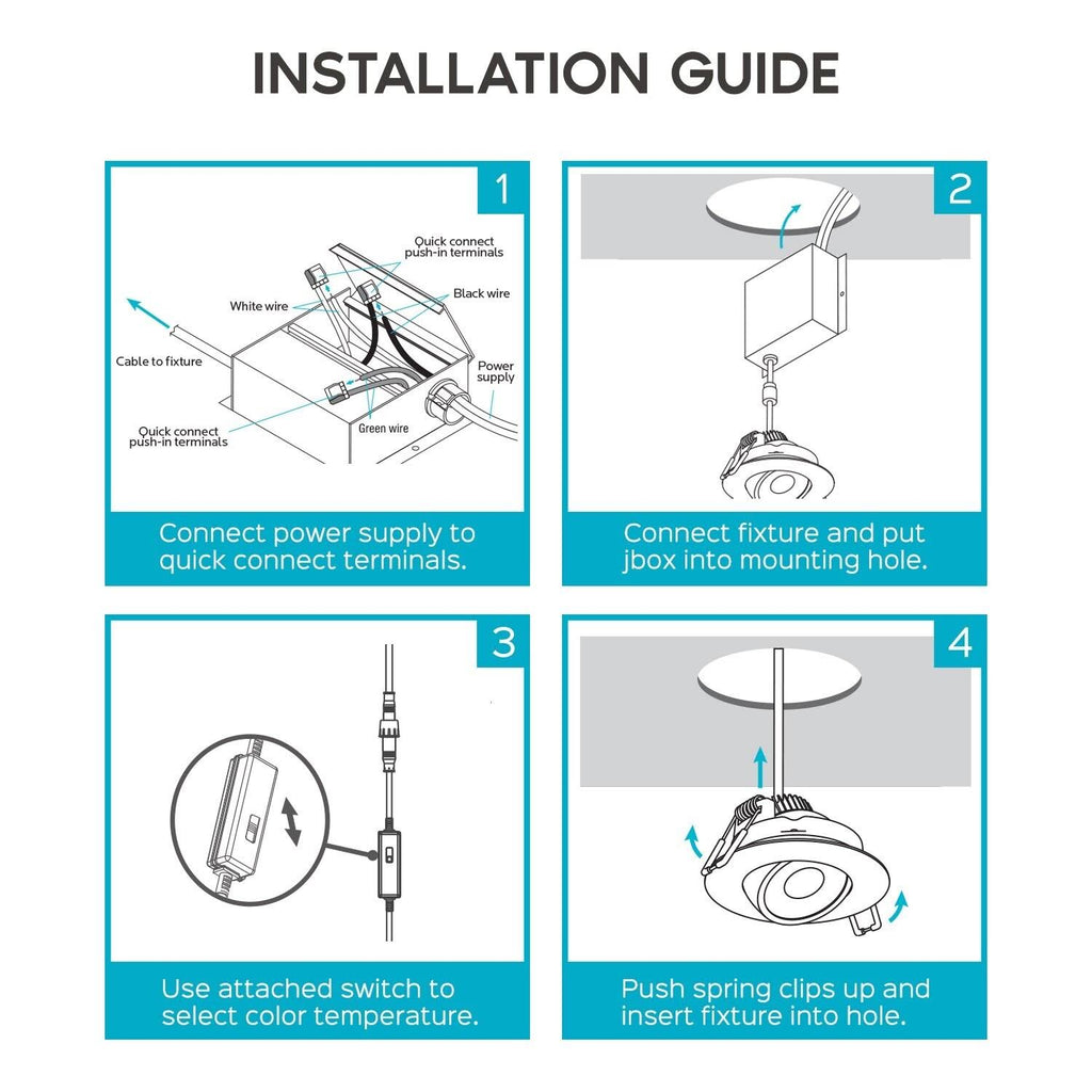 4 in. Adjustable Gimbal Integrated LED Recessed Light 6-Pack U409