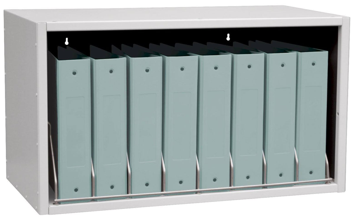 8 Binder Capacity Light Gray File Storage Rack I2303