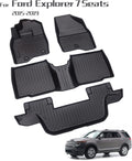 Car Floor Mats for Ford Explorer 7 Seat 2015-2019 Waterproof L1604
