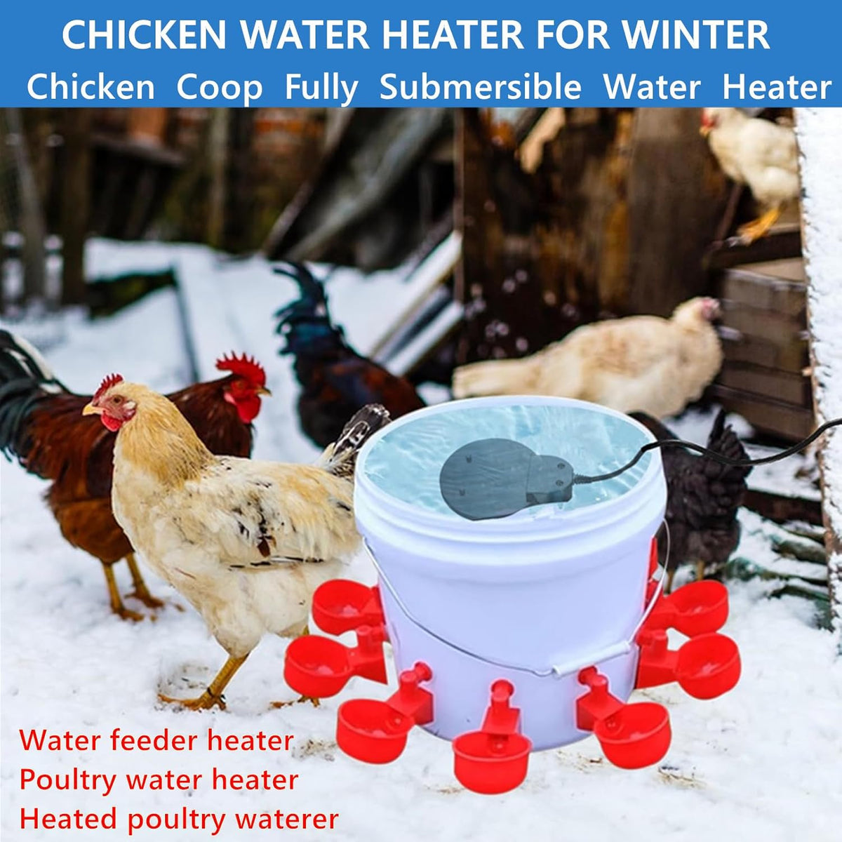 500W Submersible Bird Bath Heater Aluminum Cast I122039