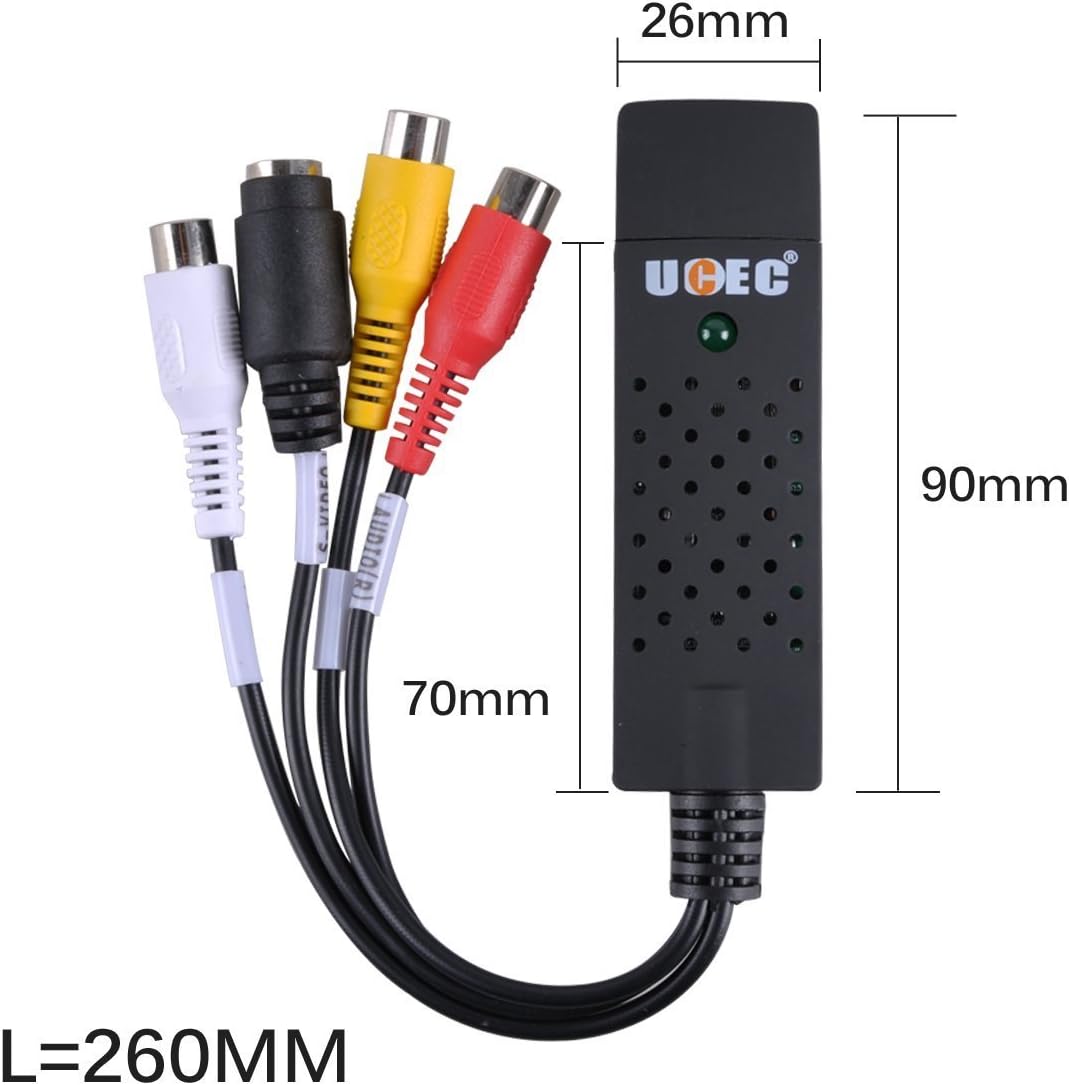 RCA to USB Audio Video Capture Card Converter I96826