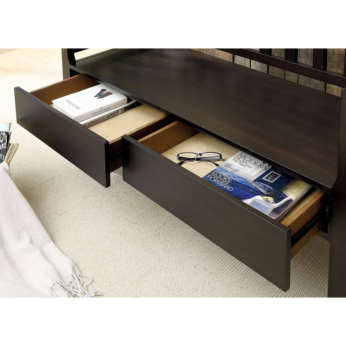 Dark Walnut Bench I42625