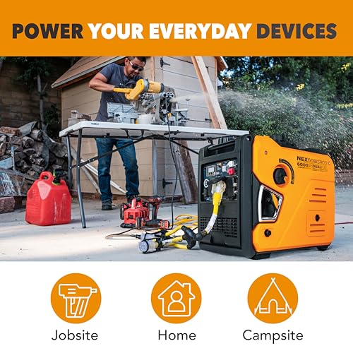 9500 Watt Tri Fuel Portable Inverter Generator with Remote Electric Start A5623