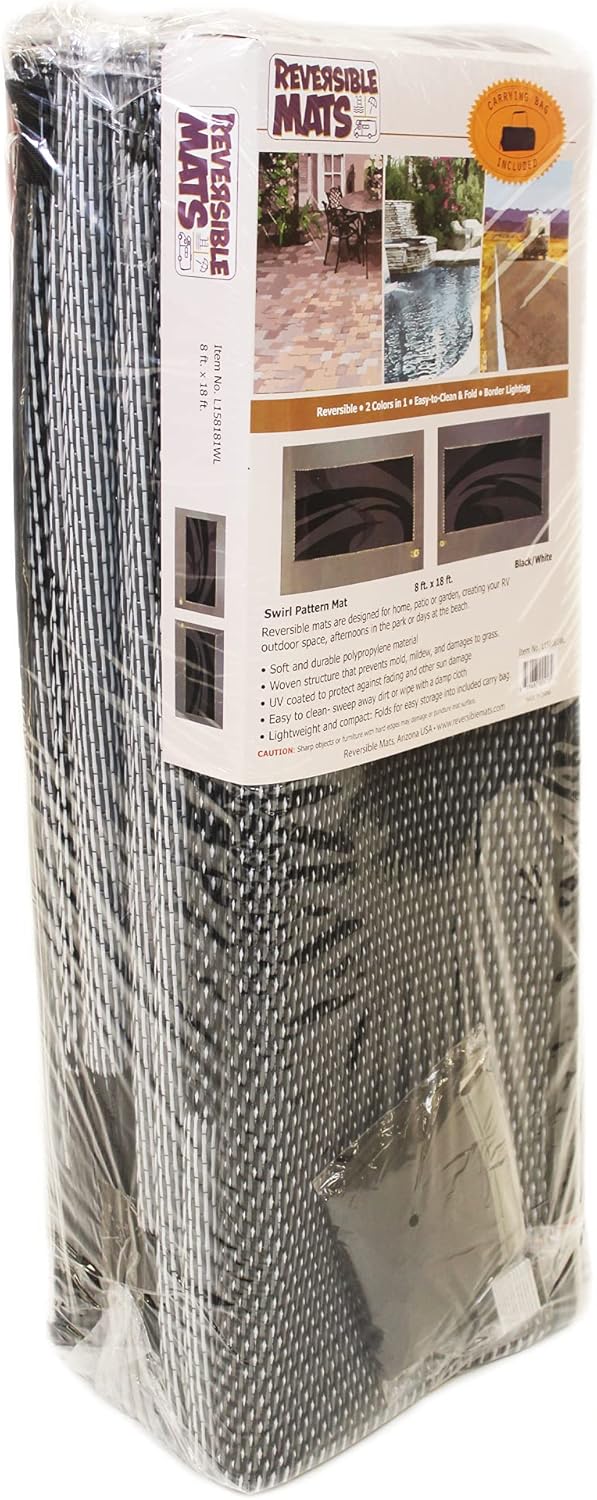 8-Feet x 18-Feet Reversible RV Camping Mat U4081