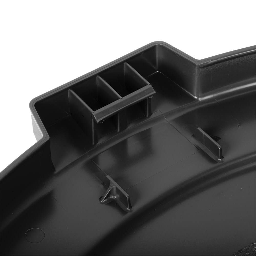 Black Flat Round Trash Can Lid T185