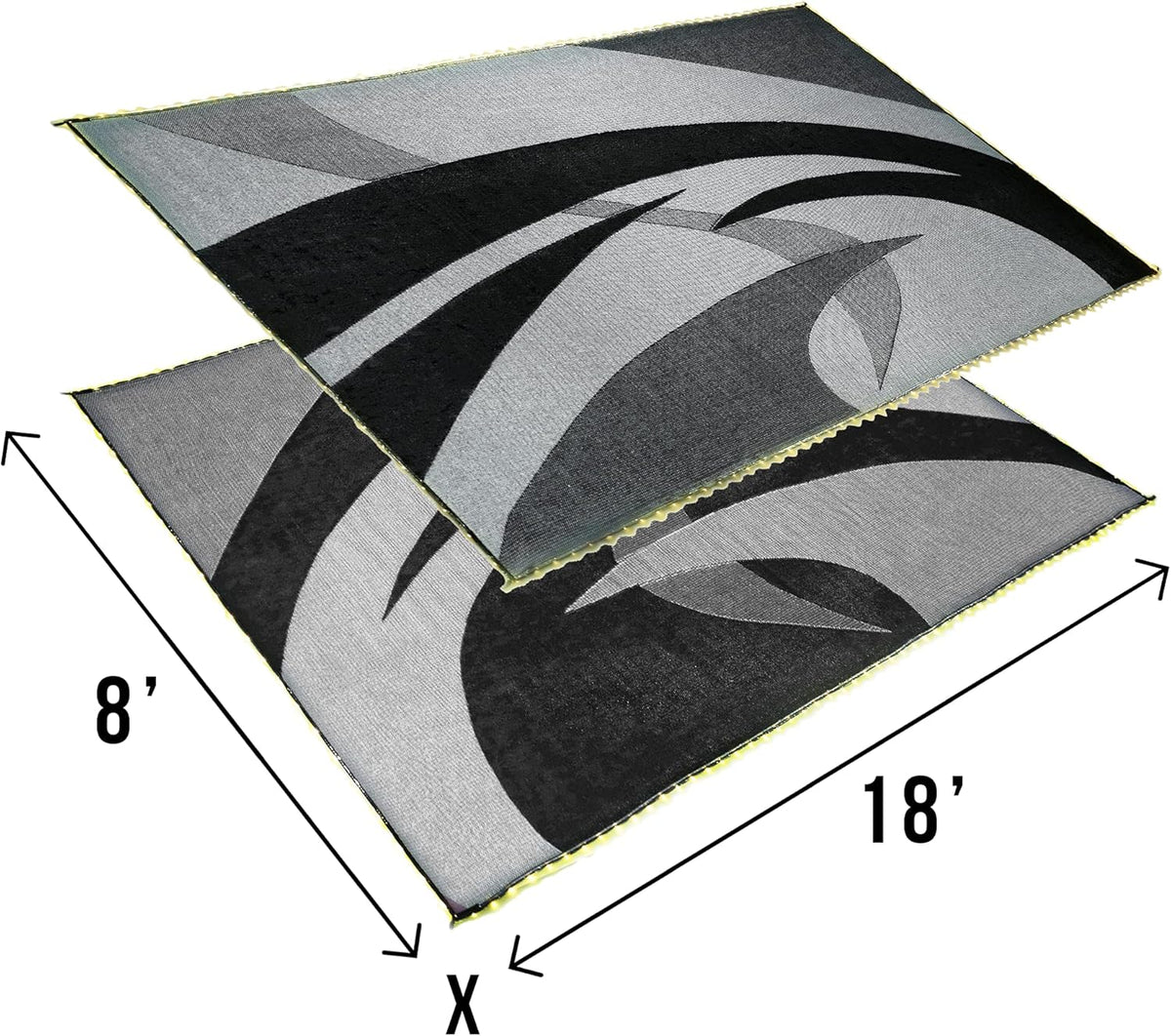 8-Feet x 18-Feet Reversible RV Camping Mat U4081