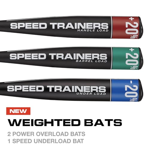 Baseball Weighted Speed Training 3 Pack Hitting System I7711