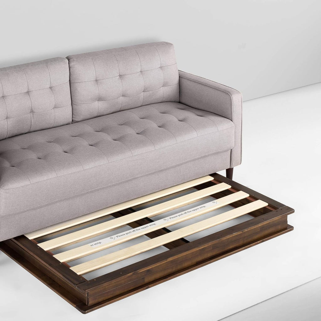 10 Inch Wood Platform Bed Frame with Wood Slat Support W41044