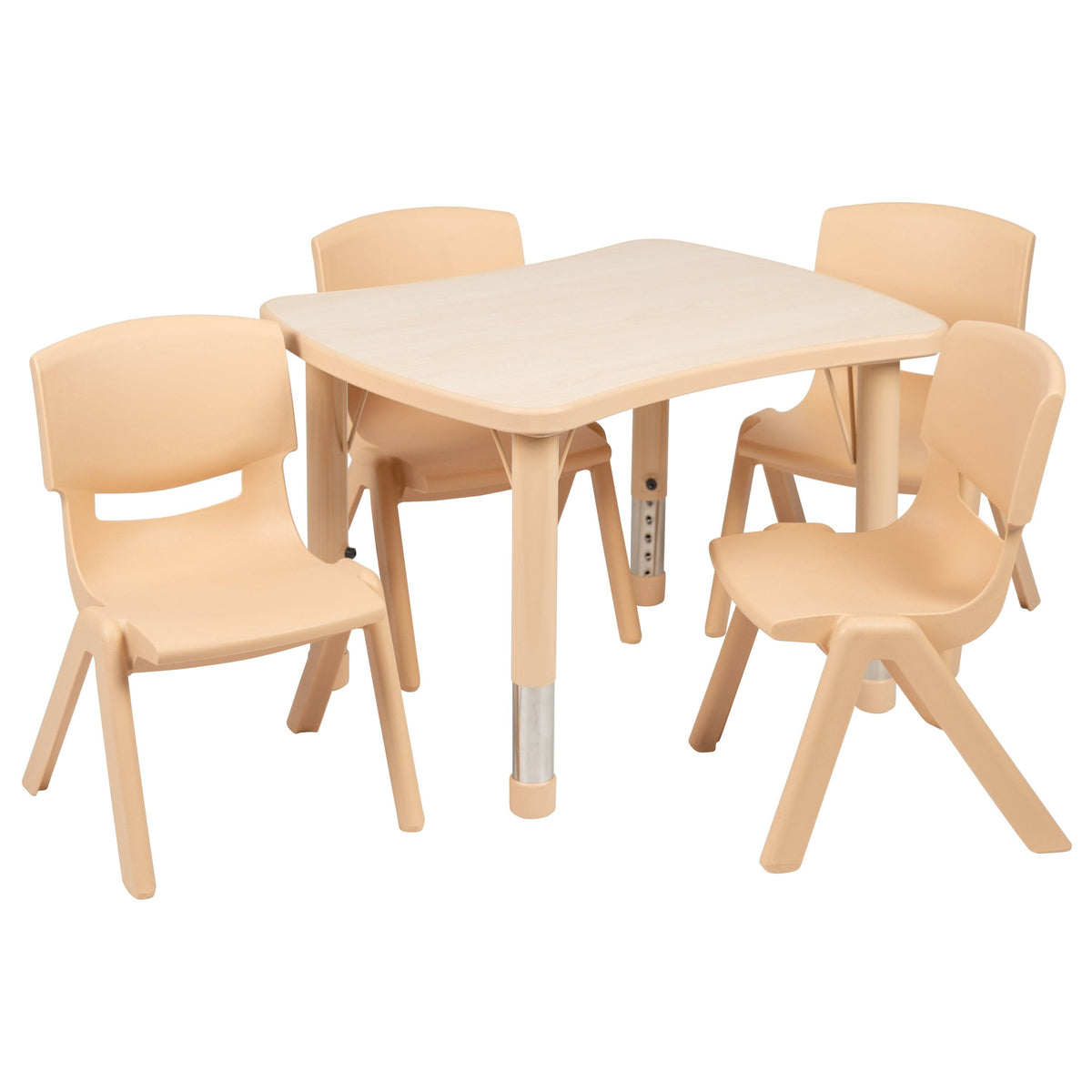 Blue Height-Adjustable Plastic Activity Table Set A3048