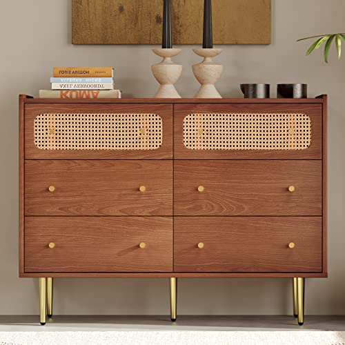 6 Drawer Rattan Dresser D955544