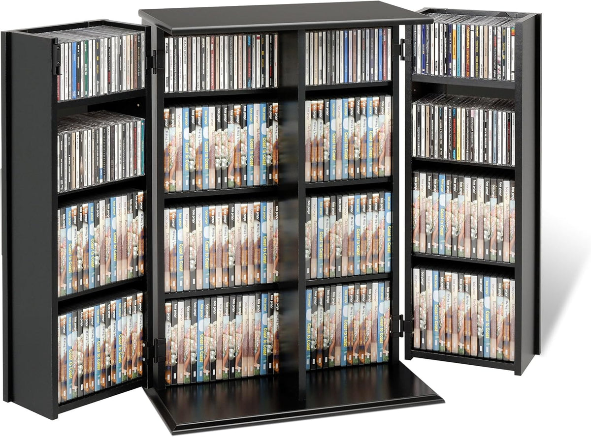 Black Locking Media Storage Cabinet L87416