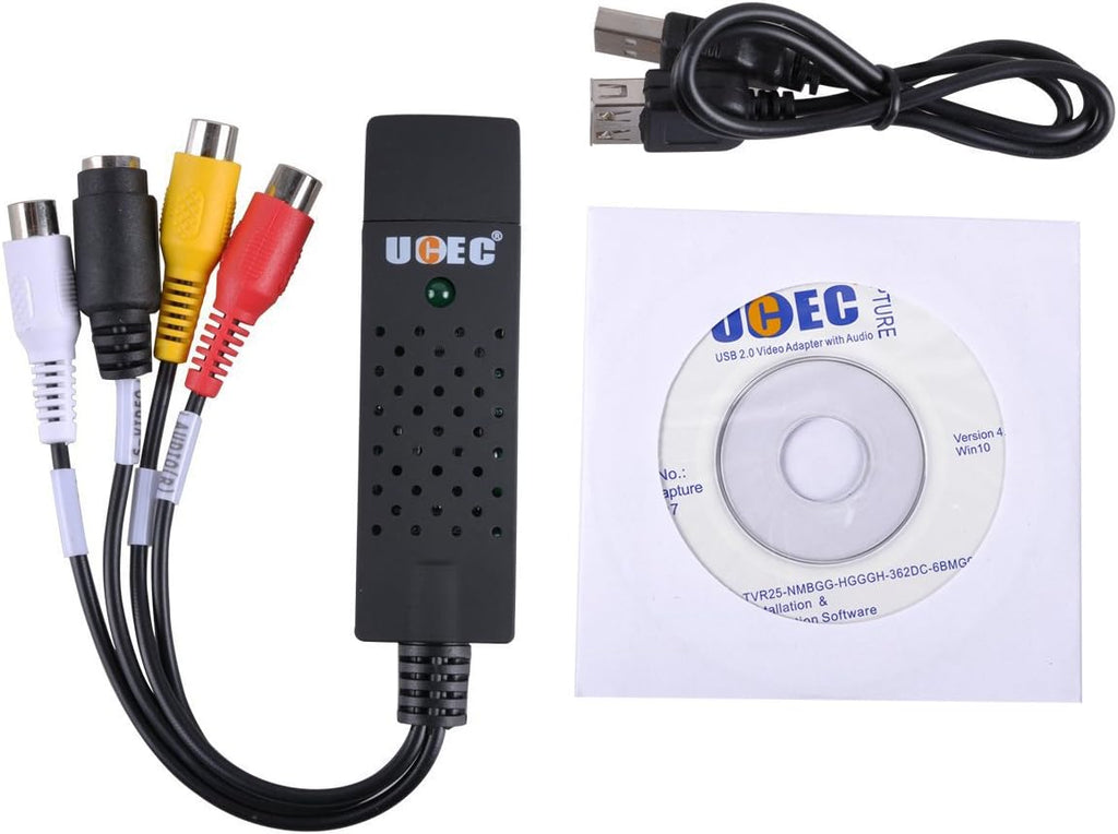 RCA to USB Audio Video Capture Card Converter I96826