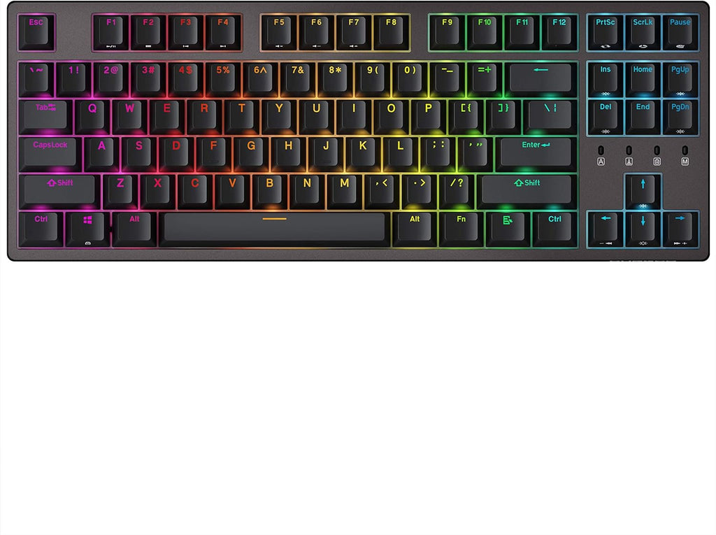 87 Keys Mechanical Gaming Keyboard with Cherry Blue Switches R91816