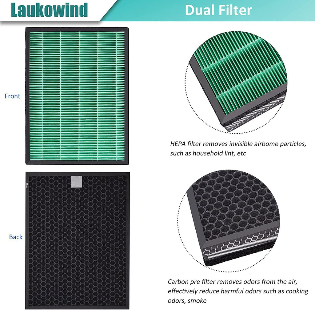 Airmega 400 True HEPA Activated Carbon Filter Replacement 2 Pack V751602