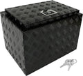 Black Aluminum 5 Bar Tread Underbody Tool Box with Lock I44427
