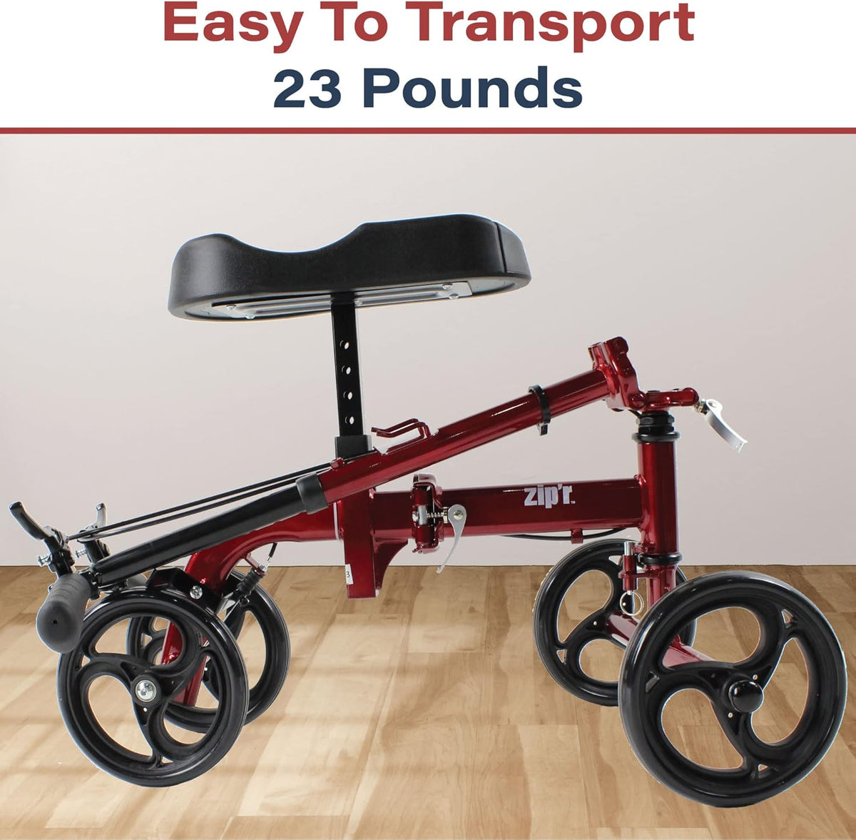 Folding Knee Scooter with Removable Basket B1583