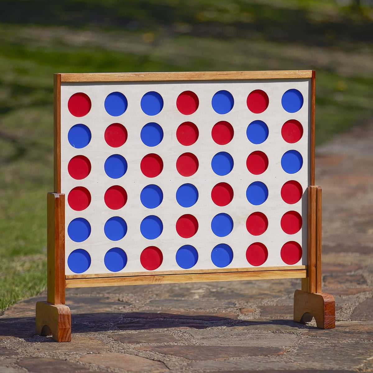 Natural Pine Wood Stacking Game with Storage Carrying Case E121