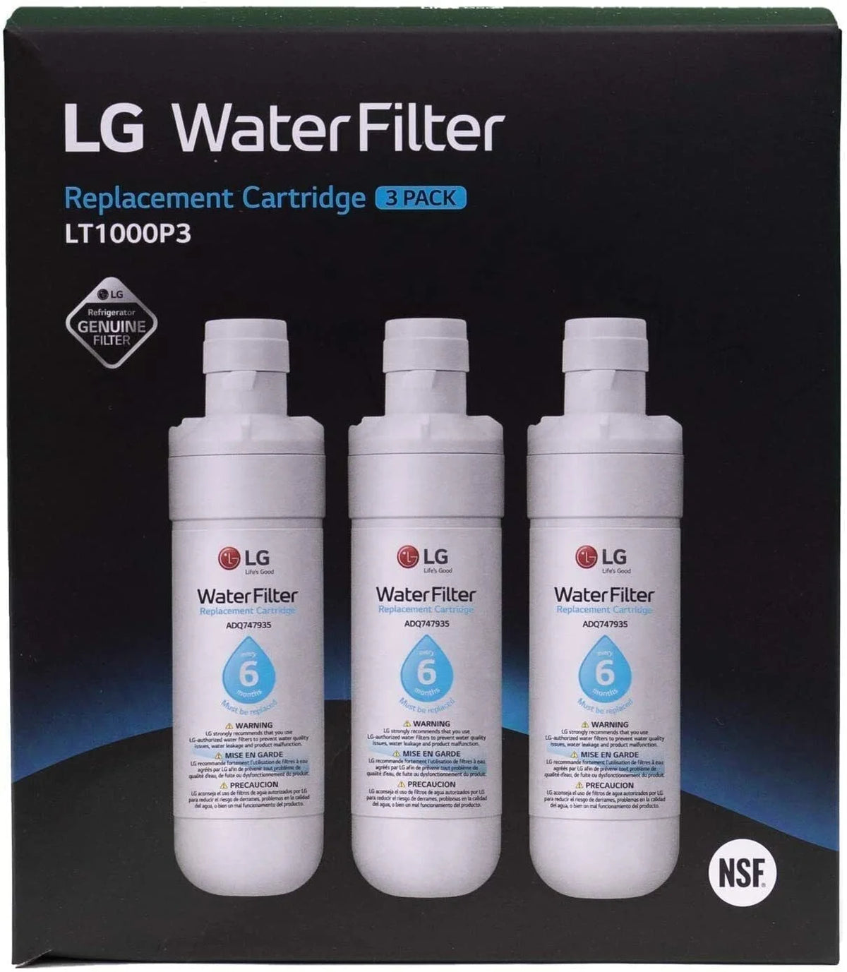 Pack of 3 Refrigerator Water Filter G839392