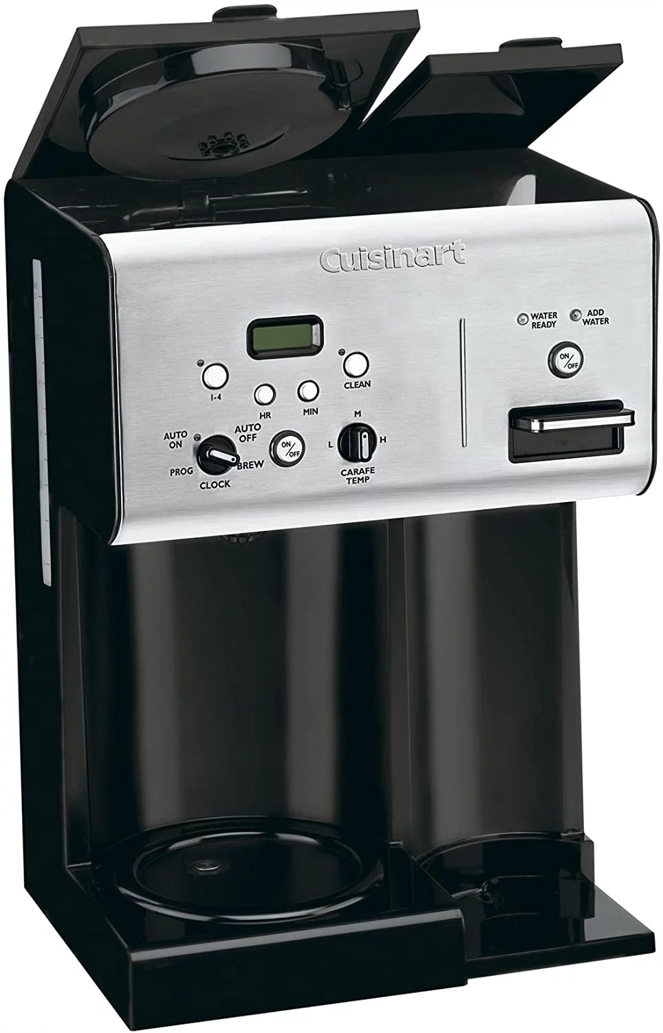 12-Cup Programmable Coffeemaker with Hot Water System, Black/Stainless X2028