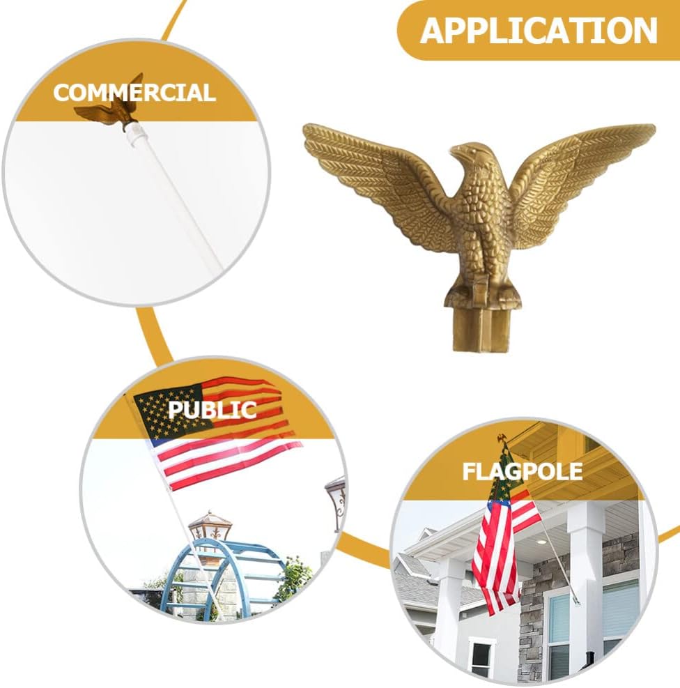 Plastic Eagle Flag Pole Topper F678578