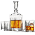 5-Piece Whiskey Decanter Glass Set V639